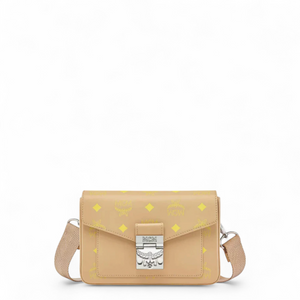 MCM Mille Crossbody in Color Splash Logo Leather