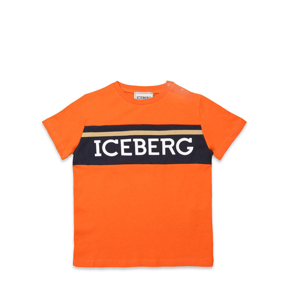 Iceberg Kids Toddler's Contrast Color Panel Logo T-Shirt