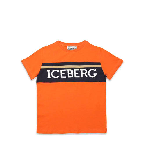 Iceberg Kids Contrast Panel Logo T-Shirt
