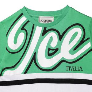 Iceberg Kids Color Panel Logo T-Shirt