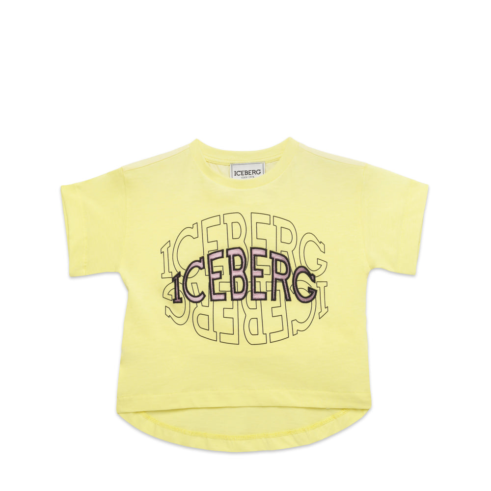 Iceberg Kids Girl's High-Low Logo T-Shirt