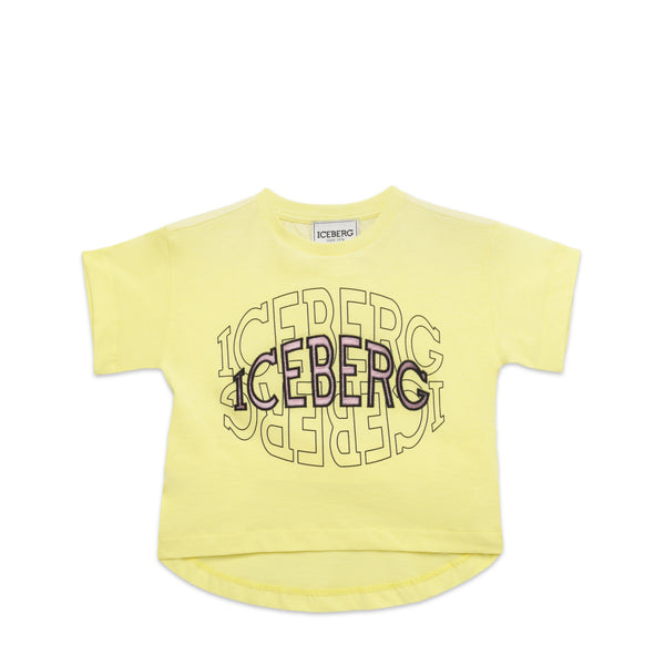 Iceberg Kids Girl's High-Low Logo T-Shirt
