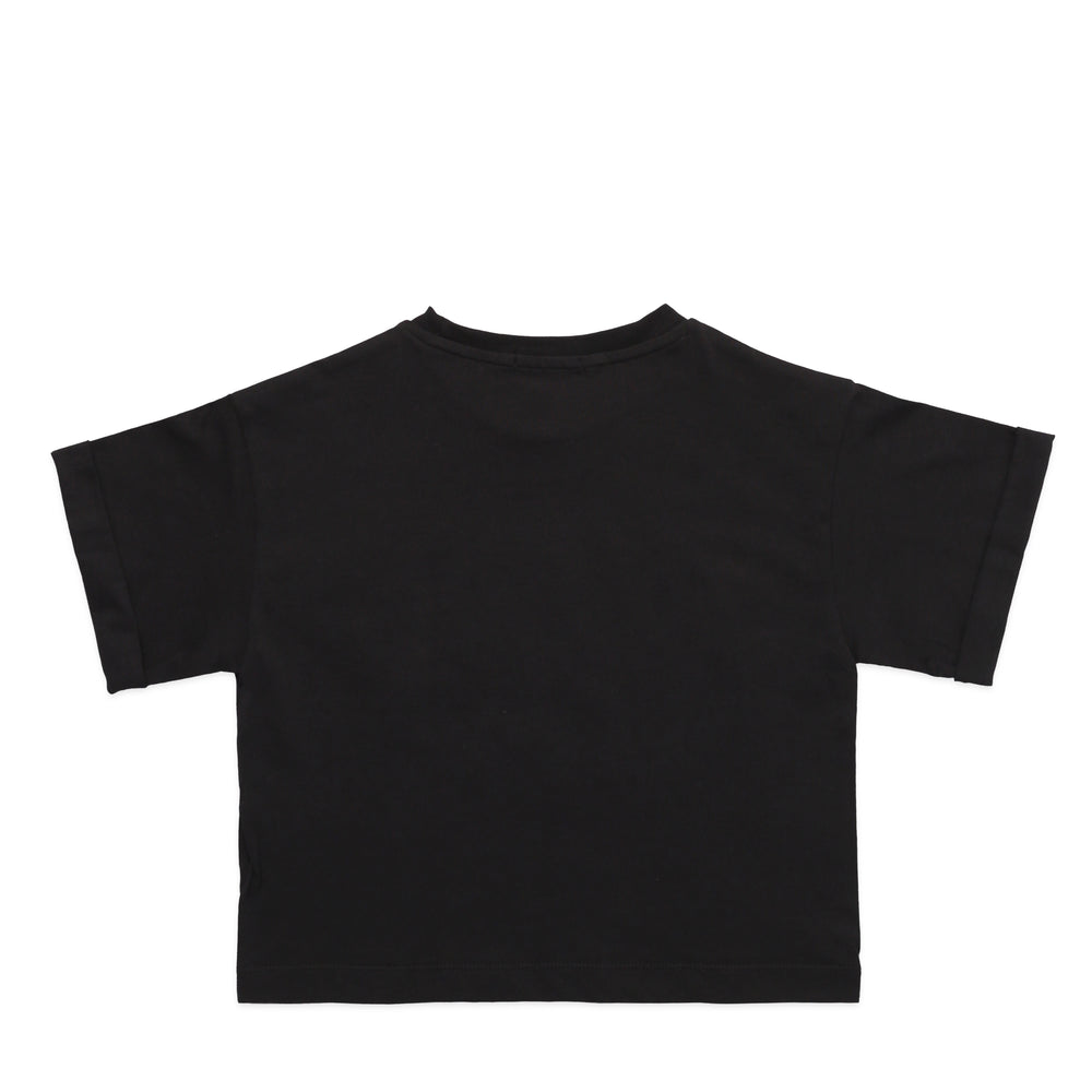 Iceberg Kids Girl's 'Enjoy Iceberg' Logo Cropped T-Shirt