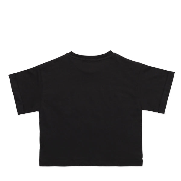 Iceberg Kids Girl's 'Enjoy Iceberg' Logo Cropped T-Shirt