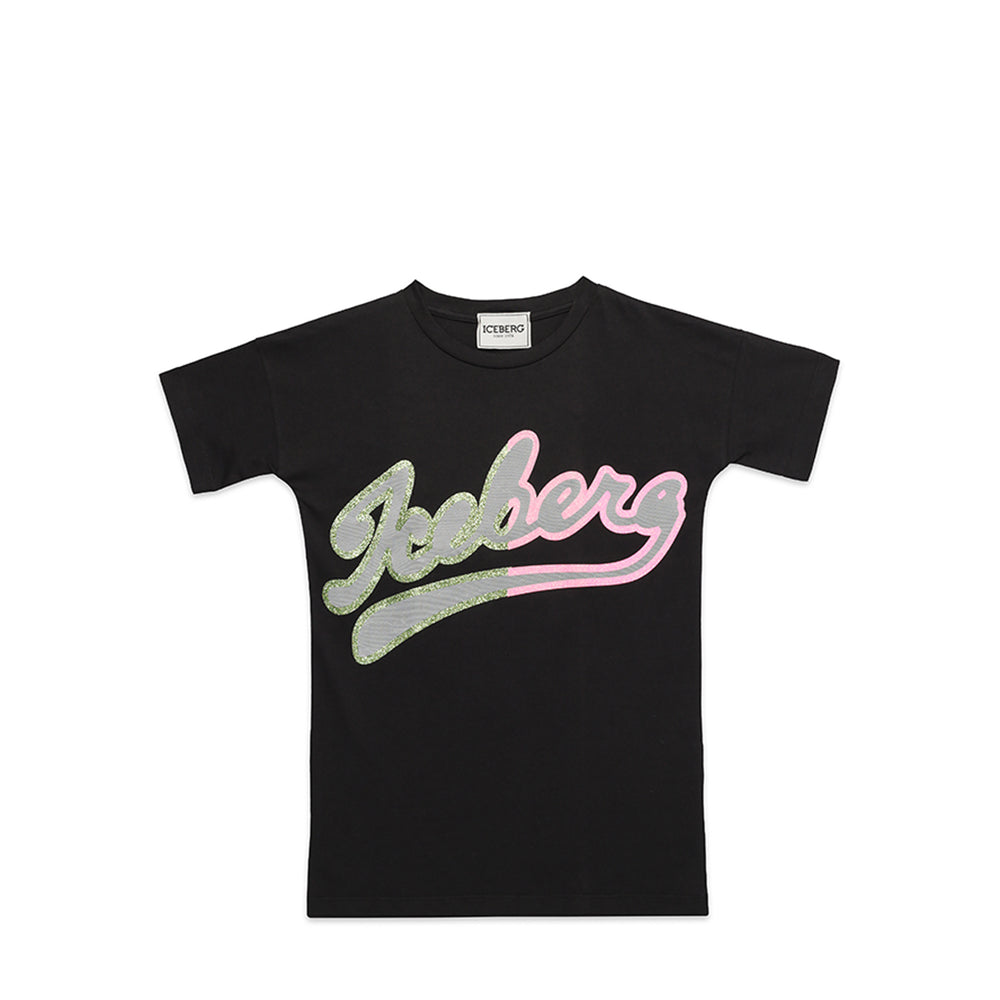 Iceberg Kids Girl's Glitter Logo T-Shirt