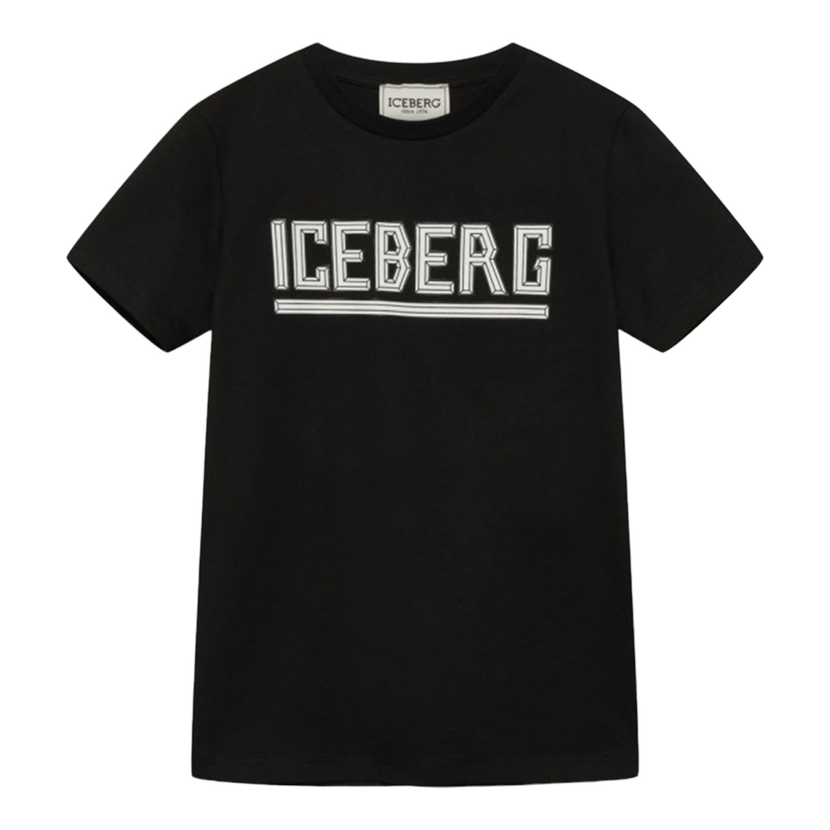 Iceberg Kid's Black Logo T-shirt