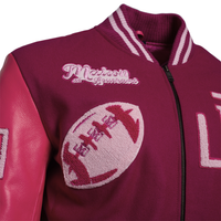 MDB Brand Kid's Varsity Jacket - Monochrome Pink