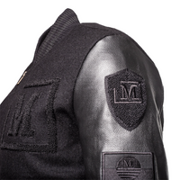 MDB Brand Women's Varsity Jacket - Black Monochrome