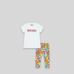 Moschino Kids Toddler's Teddy Bear Logo T-Shirt and Leggings Set