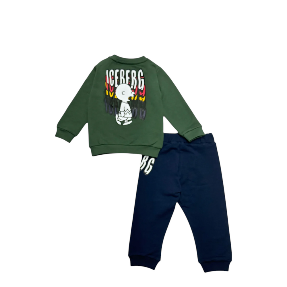 Iceberg Kids Toddler's Charlie Brown 2-Piece Crew Neck Sweatsuit
