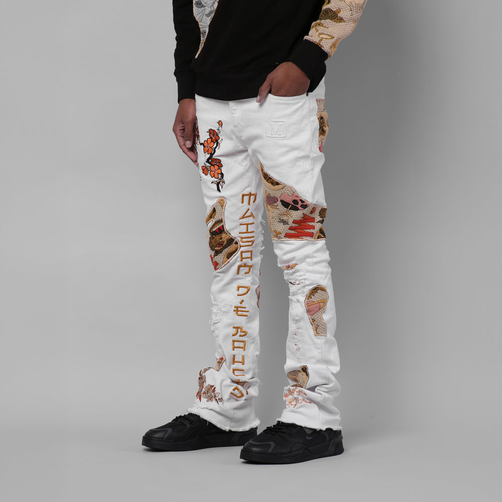 MDB Couture Men's Gallery Threads Stacked Jeans
