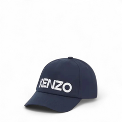 Navy blue cap with 'KENZO' logo on a white background