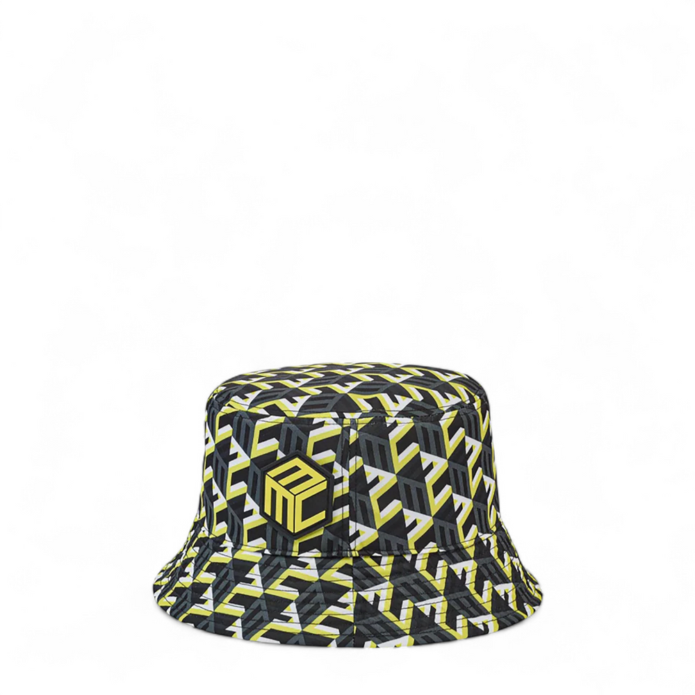 MCM Cubic Logo Reversible Nylon Bucket Hat