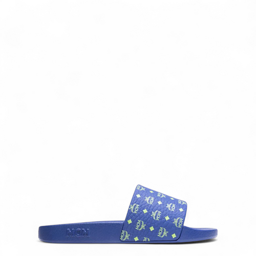 MCM Women's Monogram Print Rubber Slides