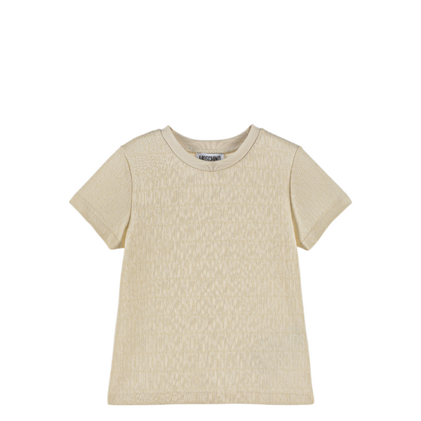 Beige t-shirt on a white background