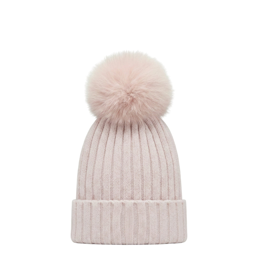 MCM Wool Logo Basic Pom Pom Beanie