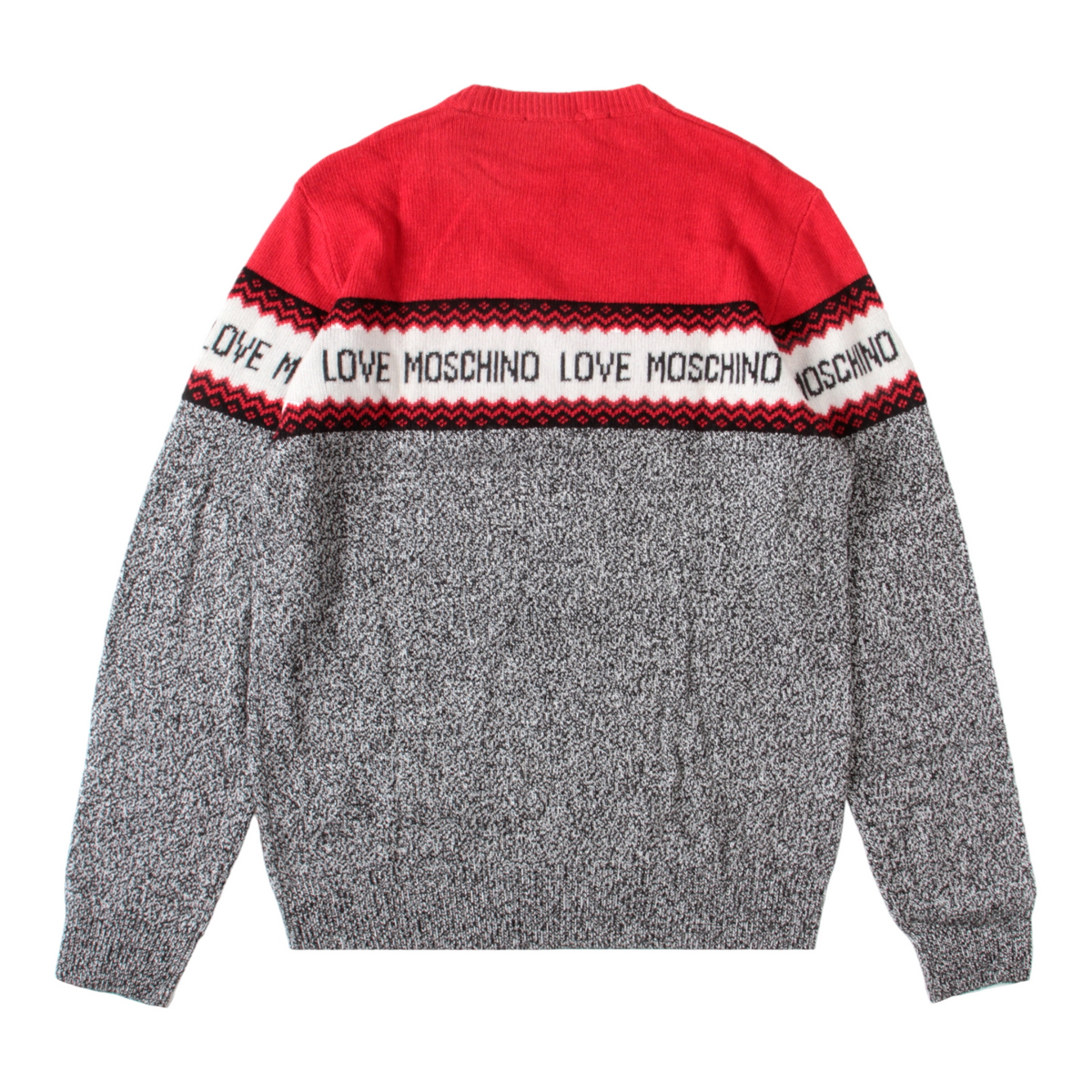 Love moschino red 2024 sweatshirt