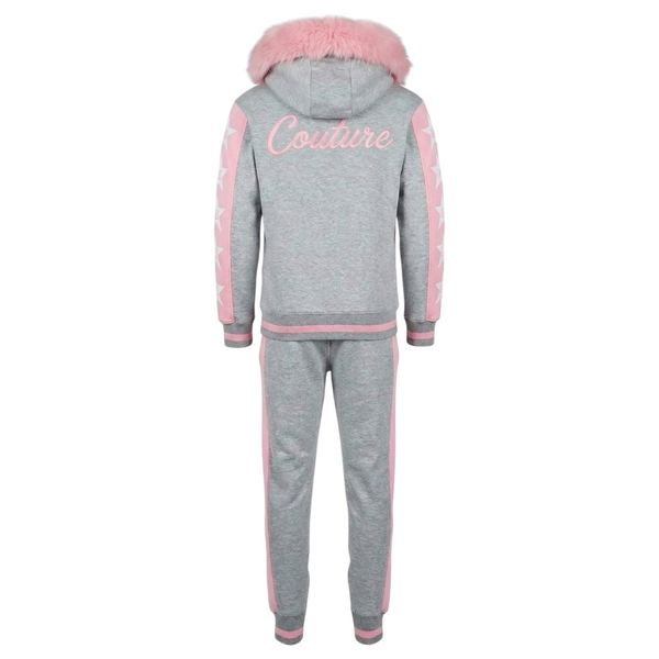 MDB Couture Men's M-Star Fur Hooded Sweatsuit