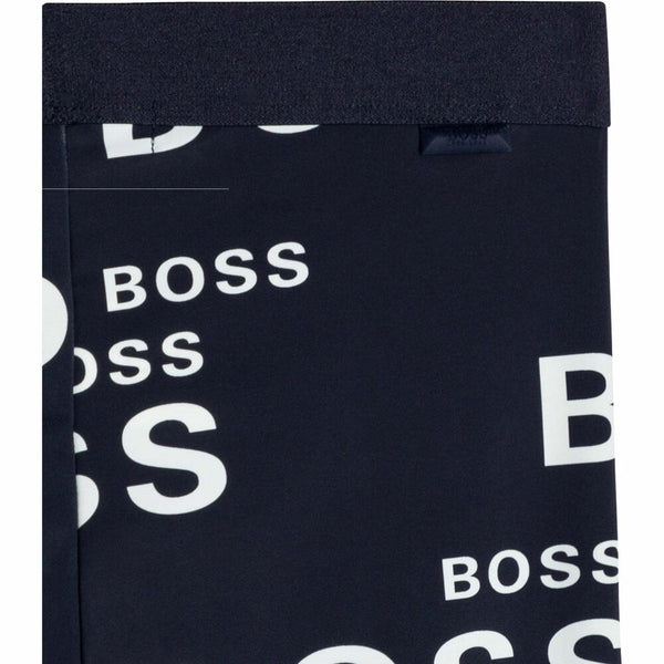 Hugo Boss Kids Girl's All-Over Print Logo Leggings