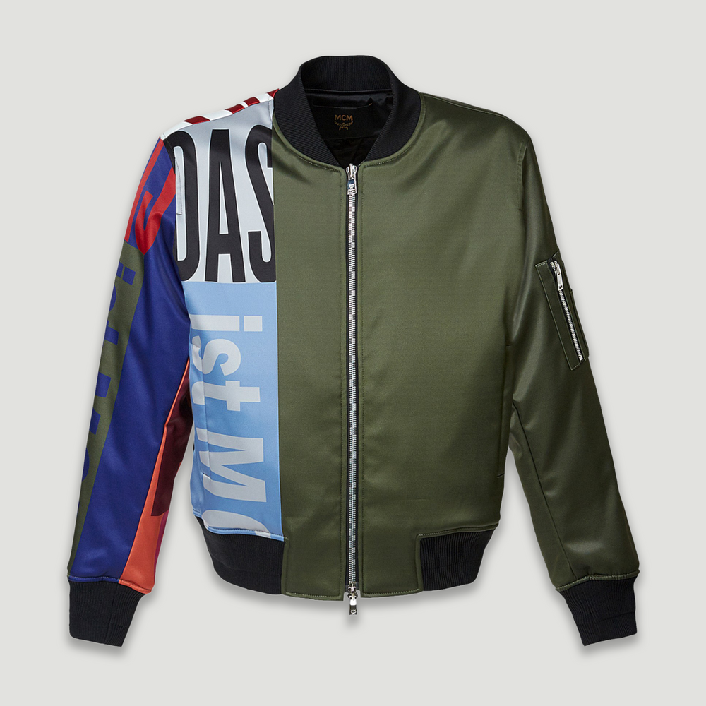MCM Men's Das Ist Satin Bomber Jacket