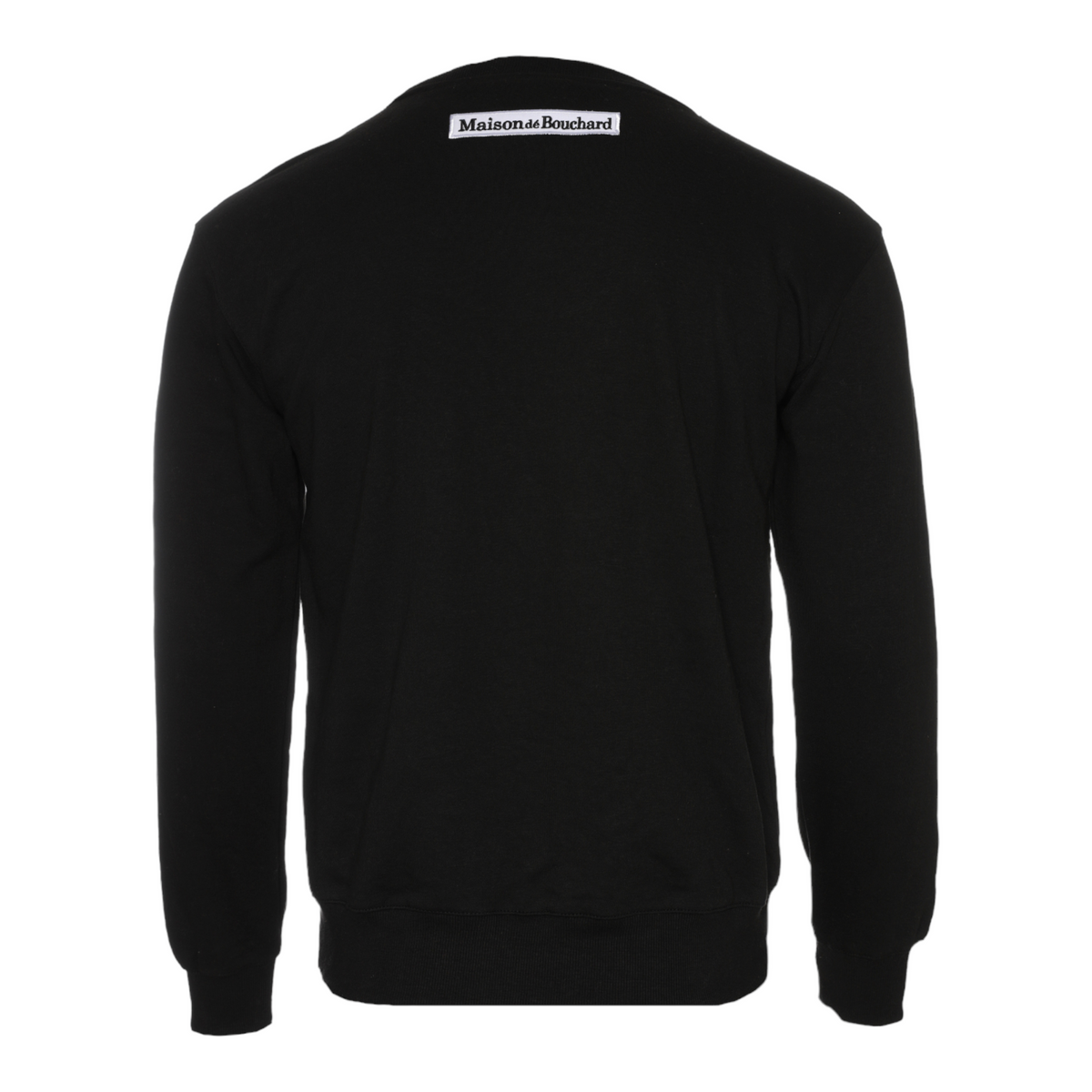MDB Couture Men's Chenille Logo Crewneck Sweatshirt - Black & White