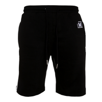 MDB Brand Men's Fleece AOP Tape Shorts - Black