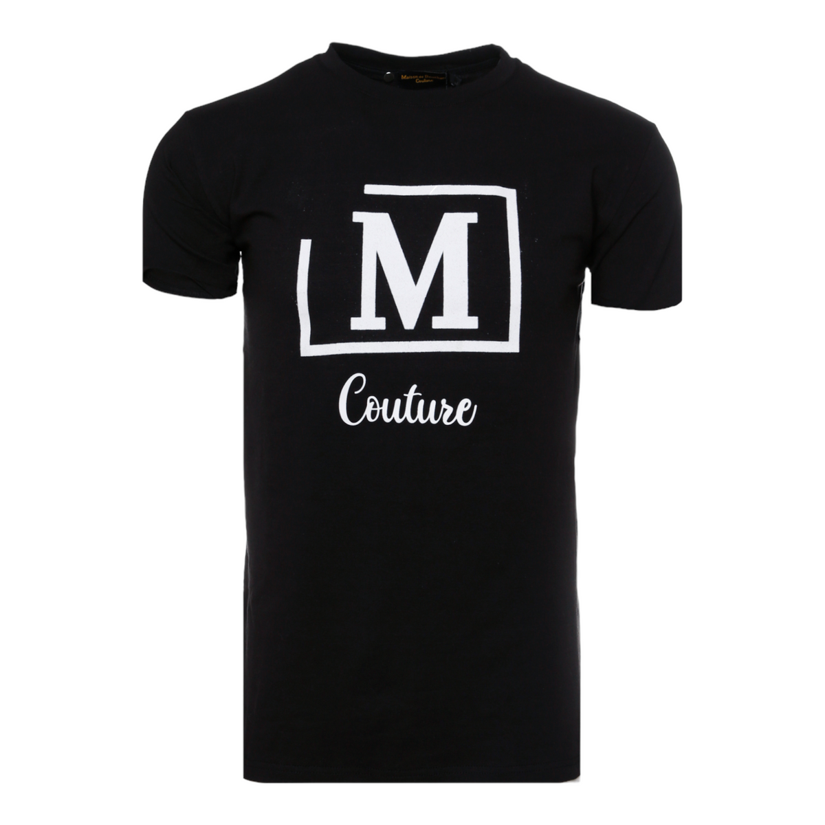 MDB Couture Men's Flocked M Logo T-Shirt - Black