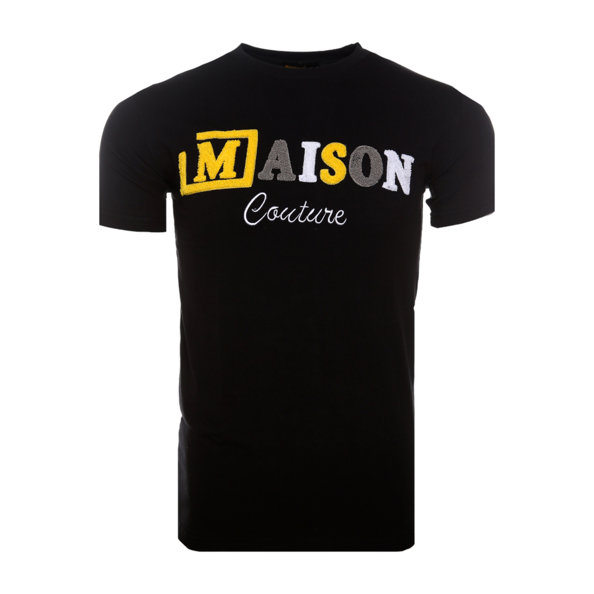 MDB Couture Men's Summer Chenille T-Shirt - Black w/ Basic Colors