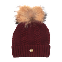 MDB Couture Women's Cable Knit Beanie - Basic Color