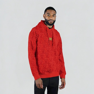 MDB Couture Men's French Terry Monogram Hoodie