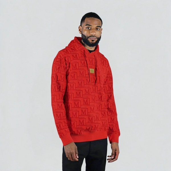 MDB Couture Men's French Terry Monogram Hoodie