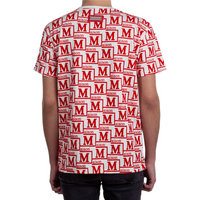 MDB Couture Men's Monogram Woven T-shirt - Red