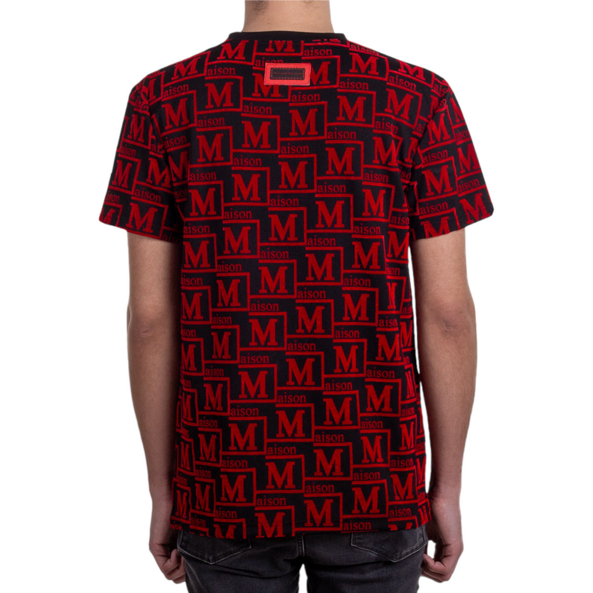 MDB Couture Men's Monogram Woven T-shirt - Red