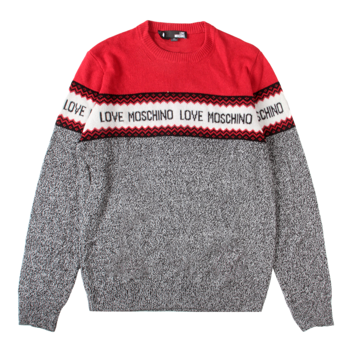 Love Moschino Men's Jacquard Logo Jumper Sweater