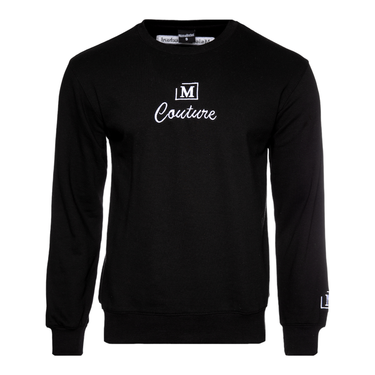 MDB Couture Men's French Terry Couture Logo Pullover - Black