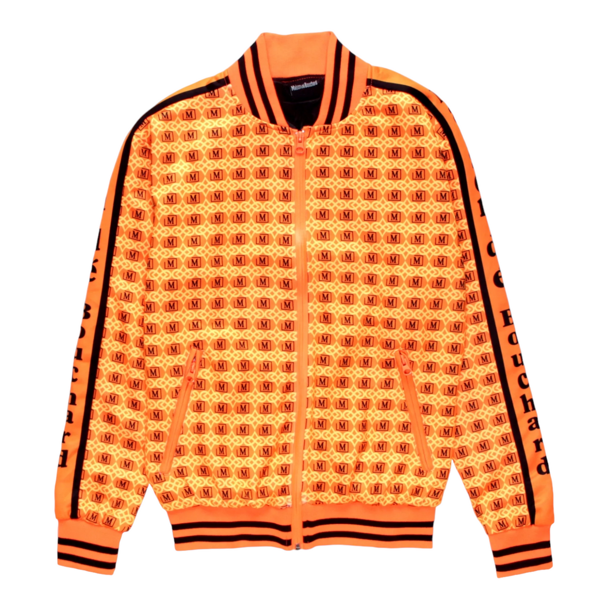 MDB Brand Men's All Over Monogram Logo Print Track Set - Neon Colors