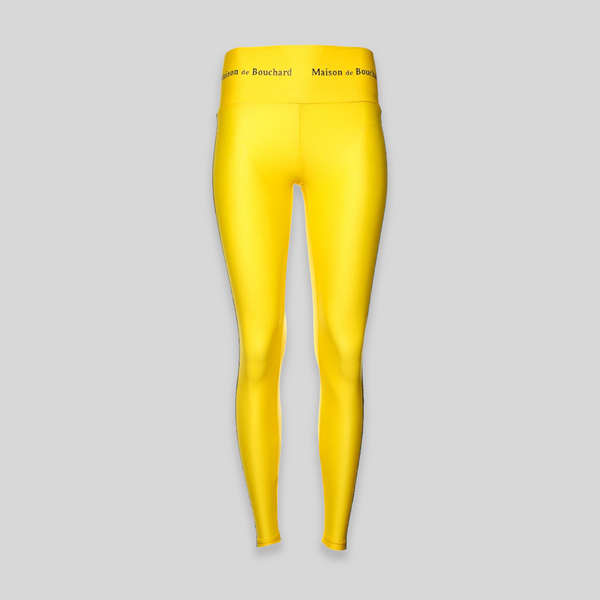 MDB Brand High Waisted Tape Logo Leggings - Neon