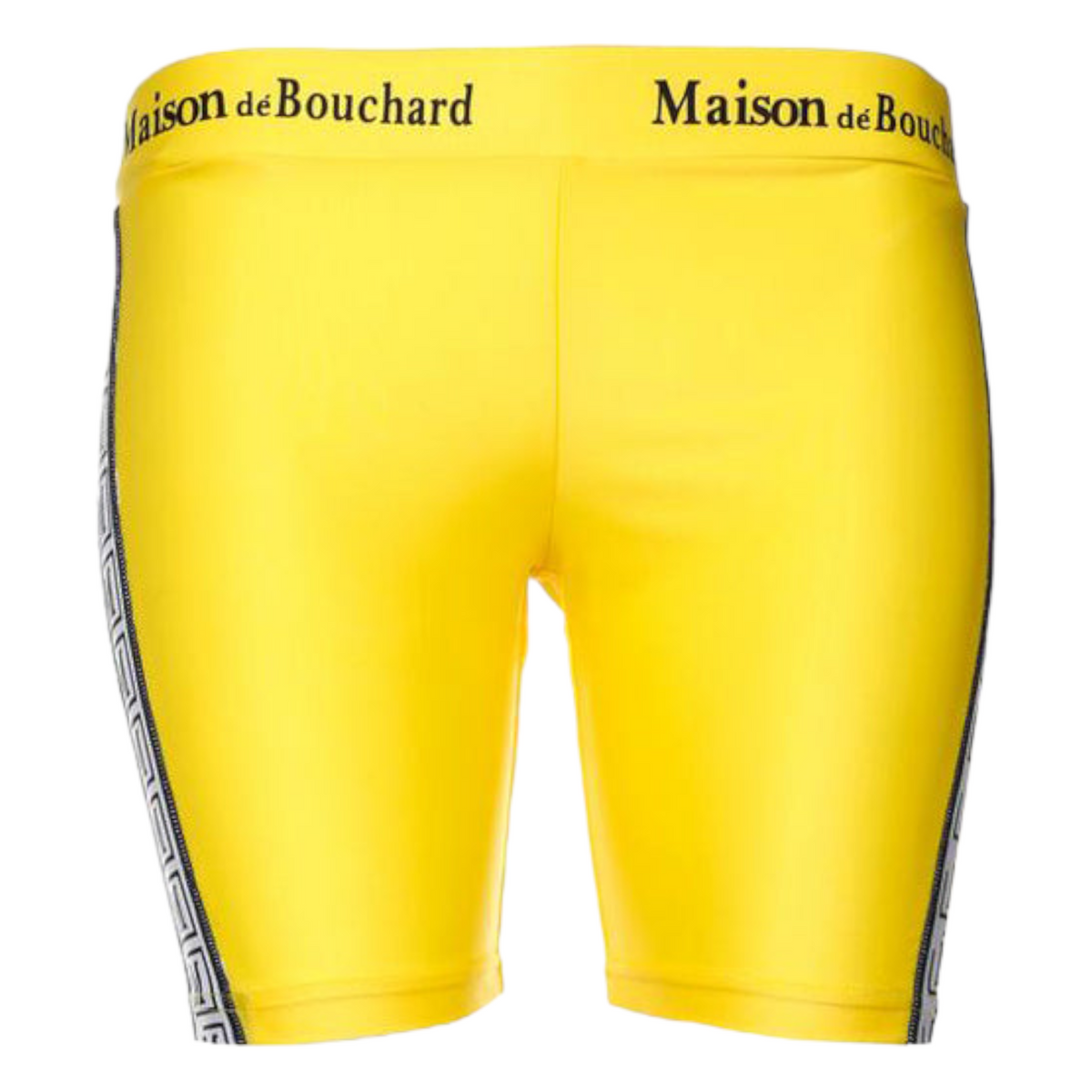 MDB Brand Women's Tape Logo Biker Shorts - Neon
