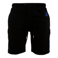 MDB Brand Men's Fleece AOP Tape Shorts Inverse Black
