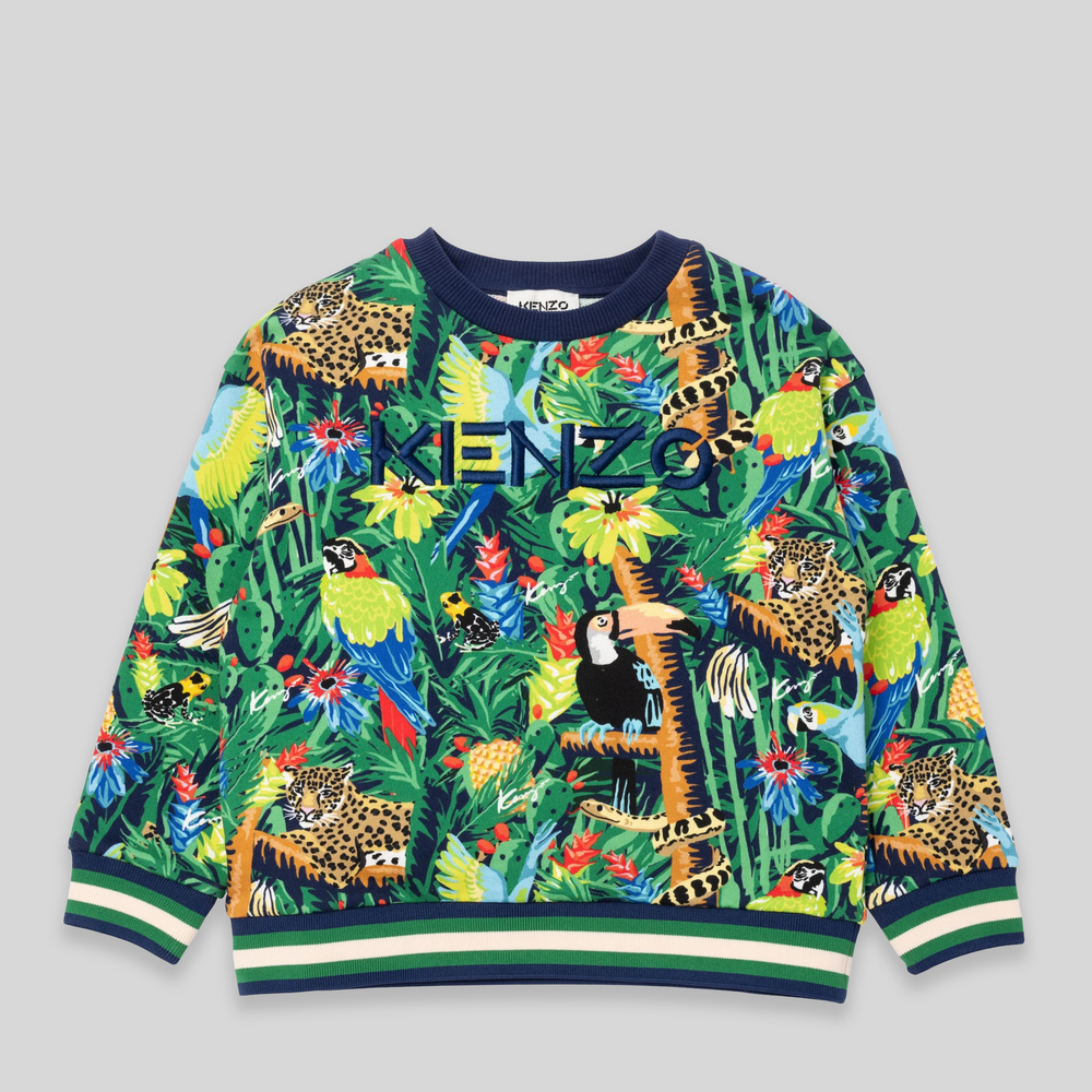 Kenzo Kids Tropical Print Sweatshirt
