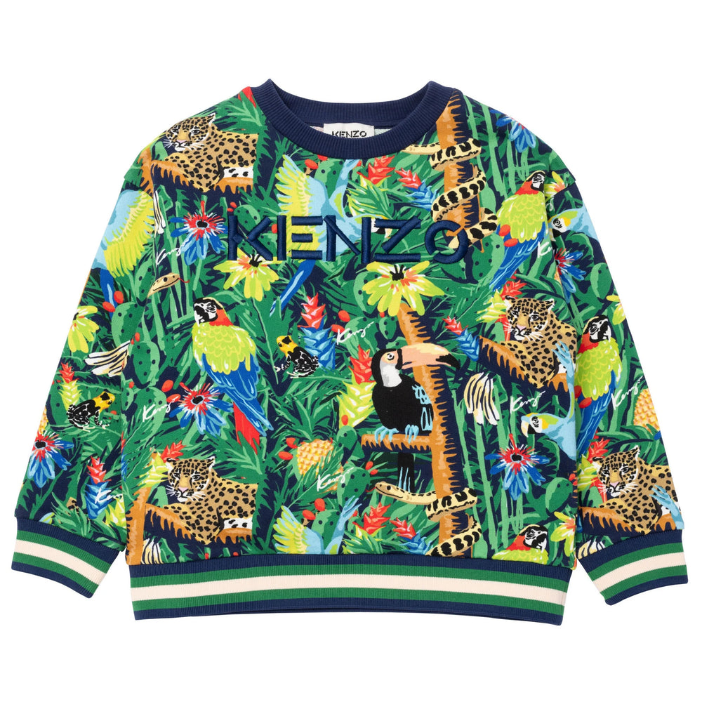 Kenzo Kids Tropical Print Sweatshirt