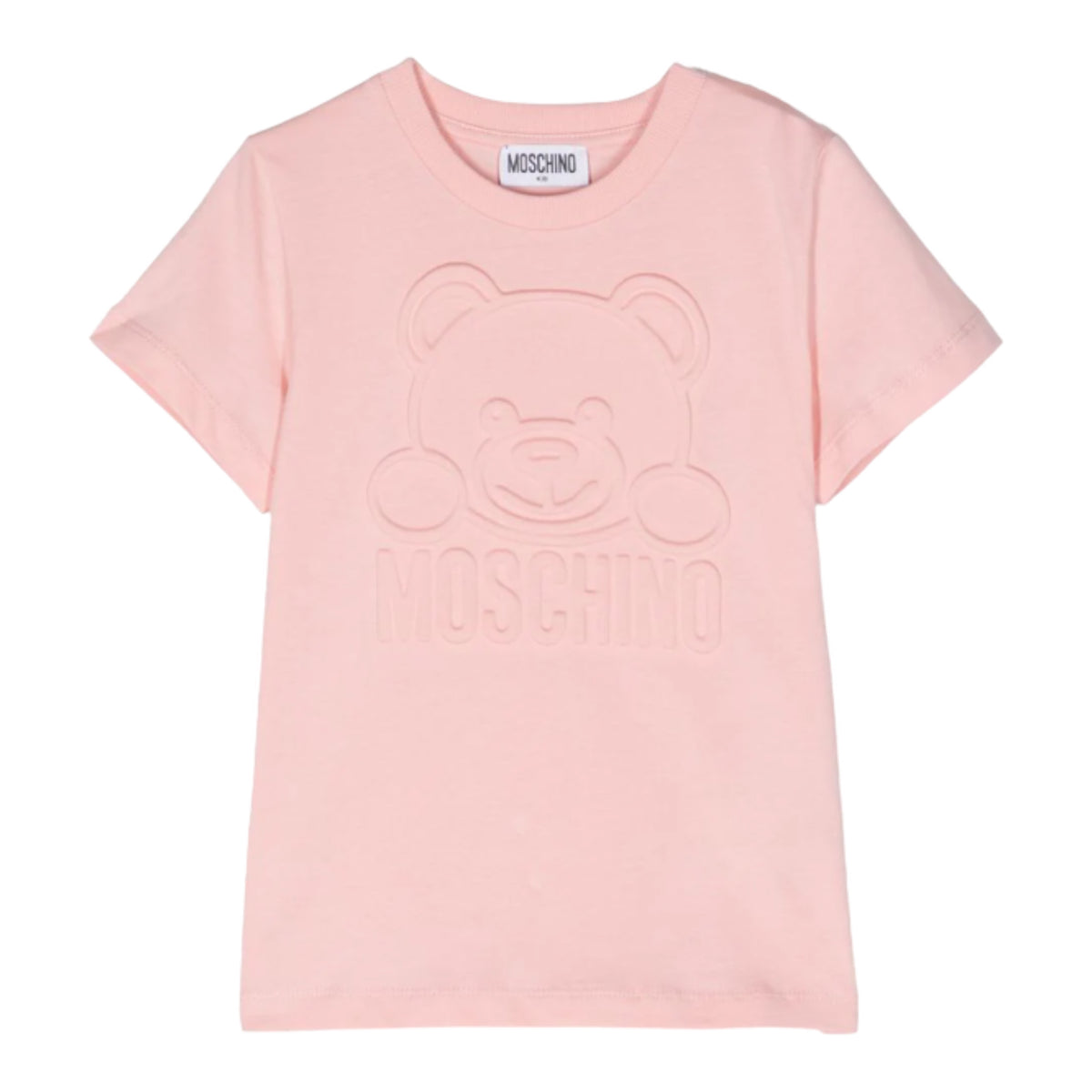 Moschino Kids Embossed Bear Logo T-Shirt