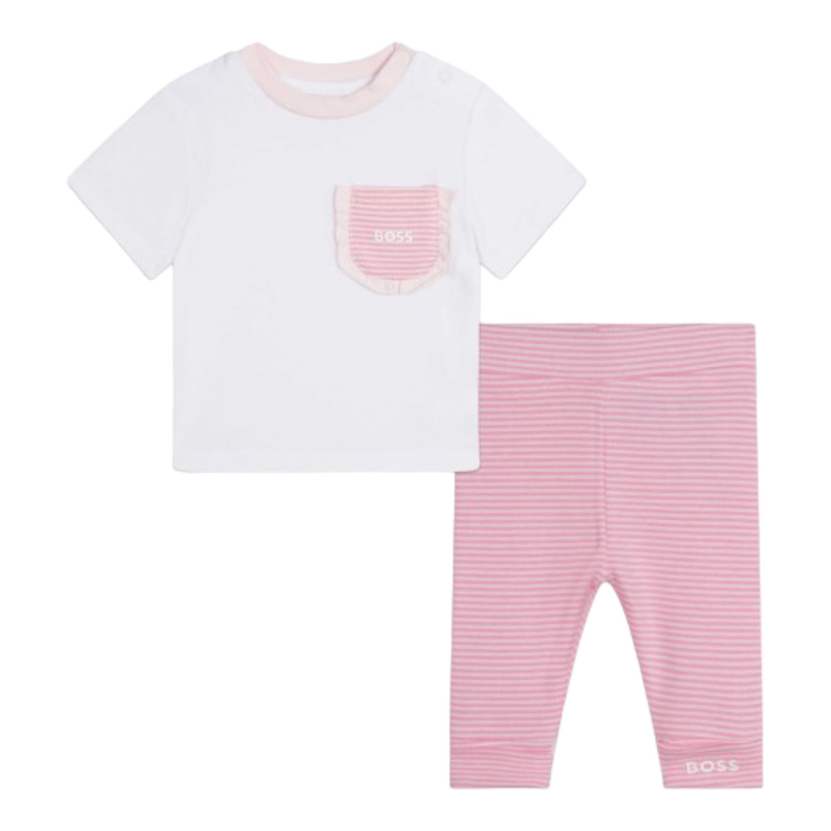 Hugo Boss Kids Girl's Toddler Girls T-Shirt and Pants Set