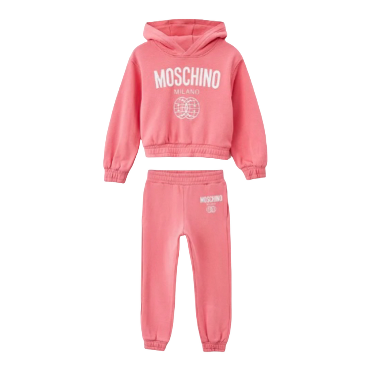 Moschino Kids Double Smiley Fleece Hoodie Sweatsuit
