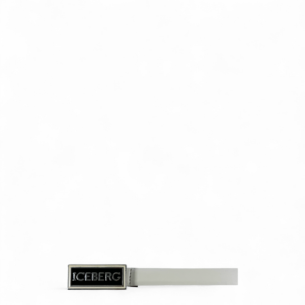 Iceberg Kids Leather Belt with Logo Buckle