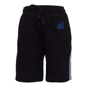 MDB Brand Kids Logo Tape Shorts - Black w/ Basic Color Logo