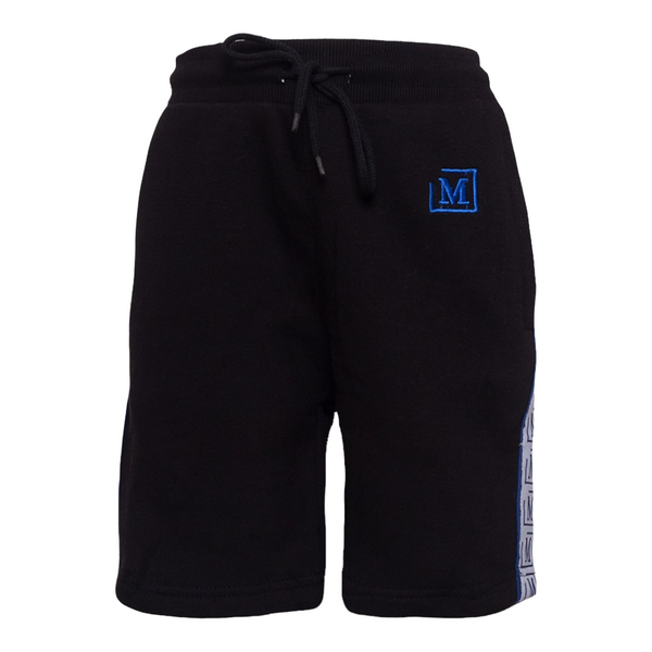 MDB Brand Kids Logo Tape Shorts - Black w/ Basic Color Logo