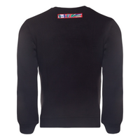 MDB Brand Men's "The M Brand" Swirl Crewneck Sweatshirt - Black