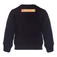 MDB Brand Kid's "The M Brand" Swirl Crewneck Sweatshirt - Black