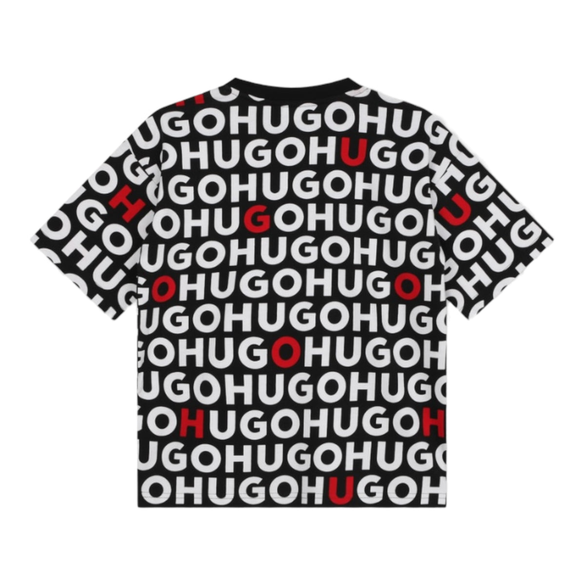 Hugo by Hugo Boss Kids All-Over Logo Short Sleeve T-Shirt